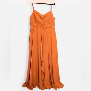 Elegant Earth Tone Evening Gown